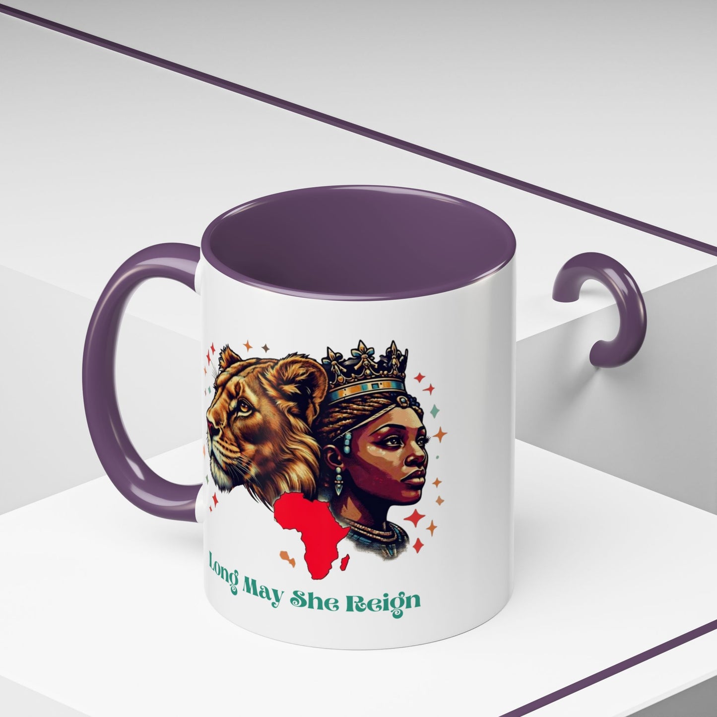 Long May She Reign -  Accent Coffee Mug (11oz)
