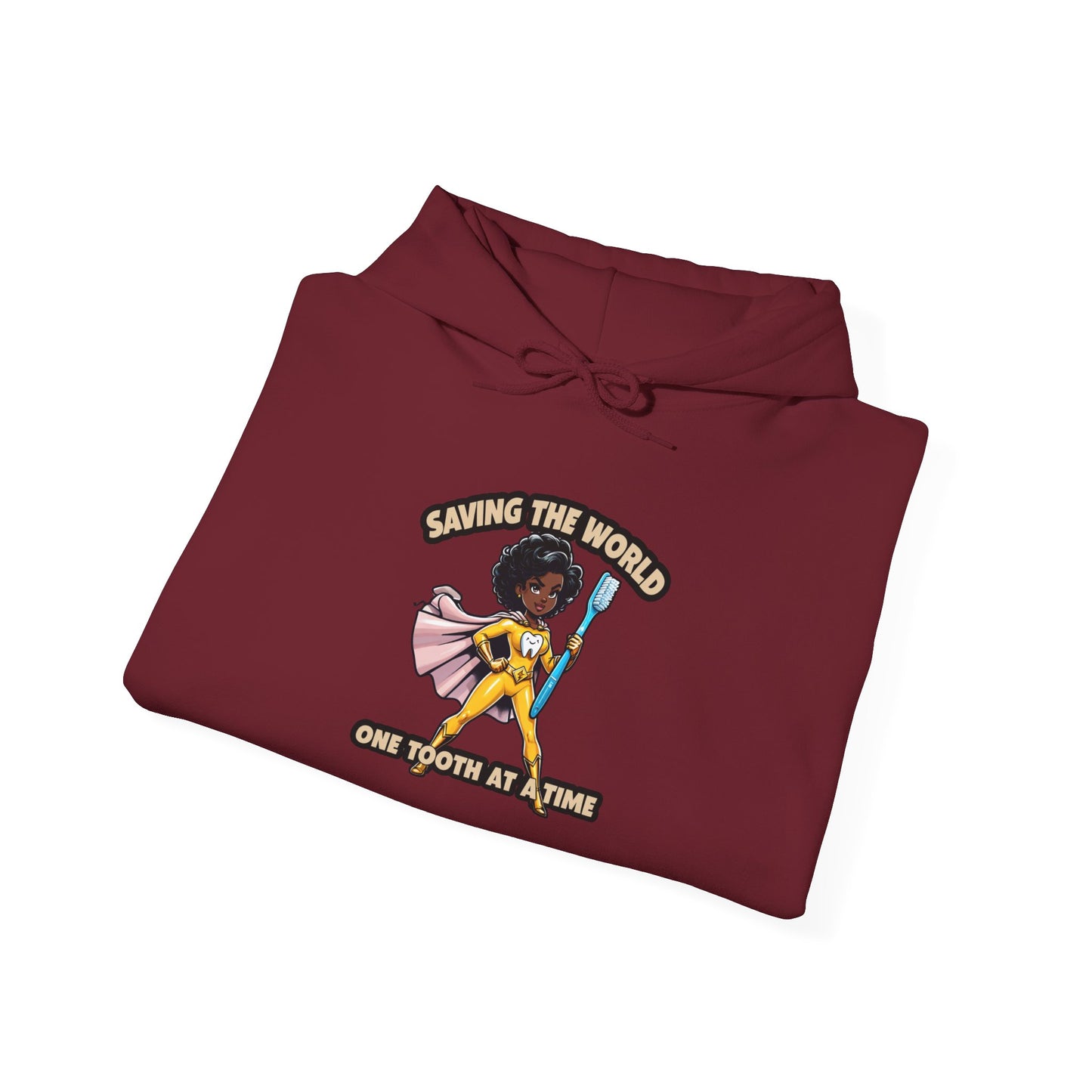 Super Smiles Defender - BW Unisex Heavy Blend™ Hooded Sweatshirt