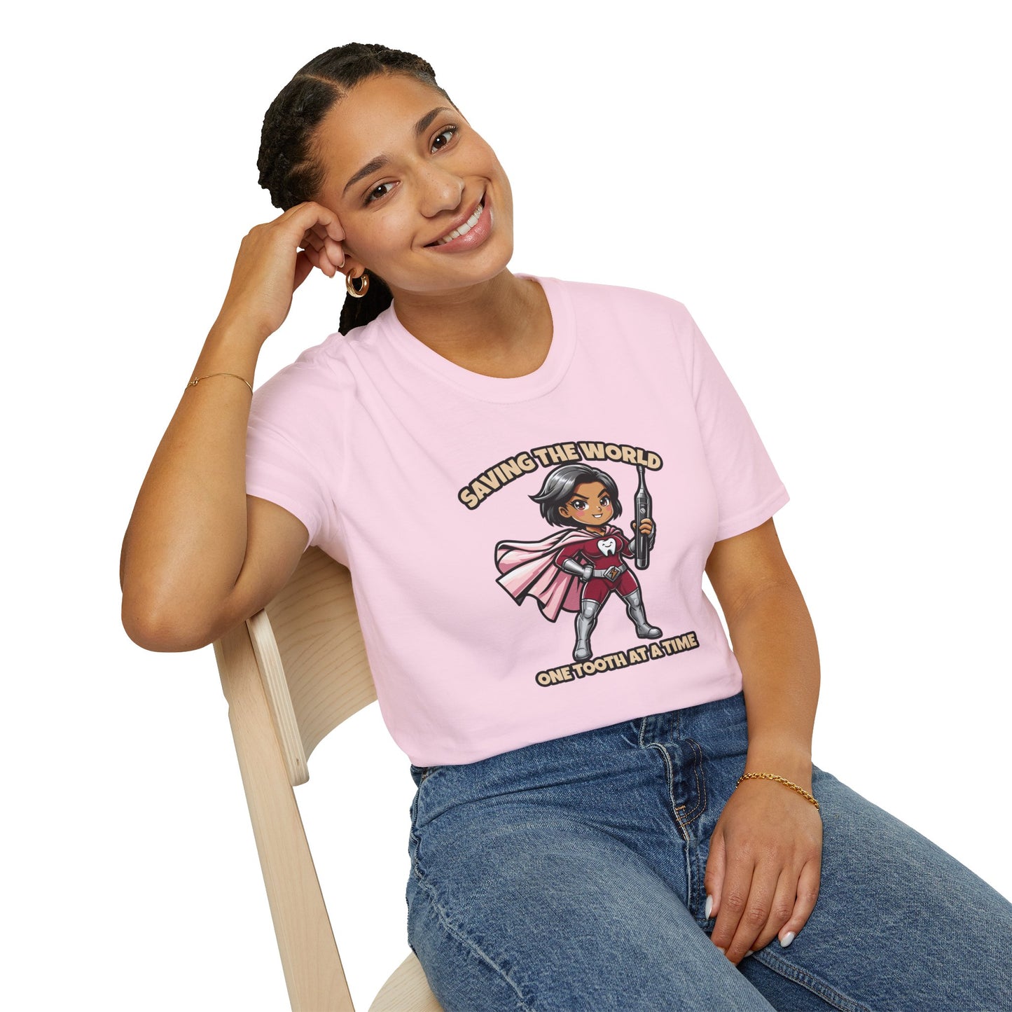 Super Smiles Defender - AW  Unisex Softstyle T-Shirt
