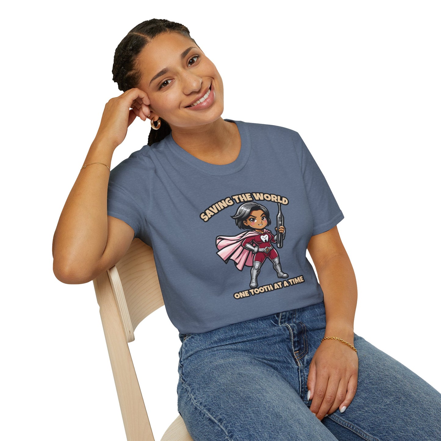 Super Smiles Defender - AW  Unisex Softstyle T-Shirt
