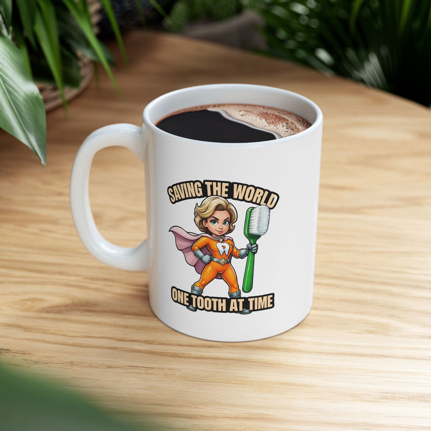 Super Smiles Defender - WW Ceramic Mug, (11oz)
