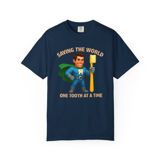 Super Smiles Defender - WM Unisex Garment-Dyed T-shirt