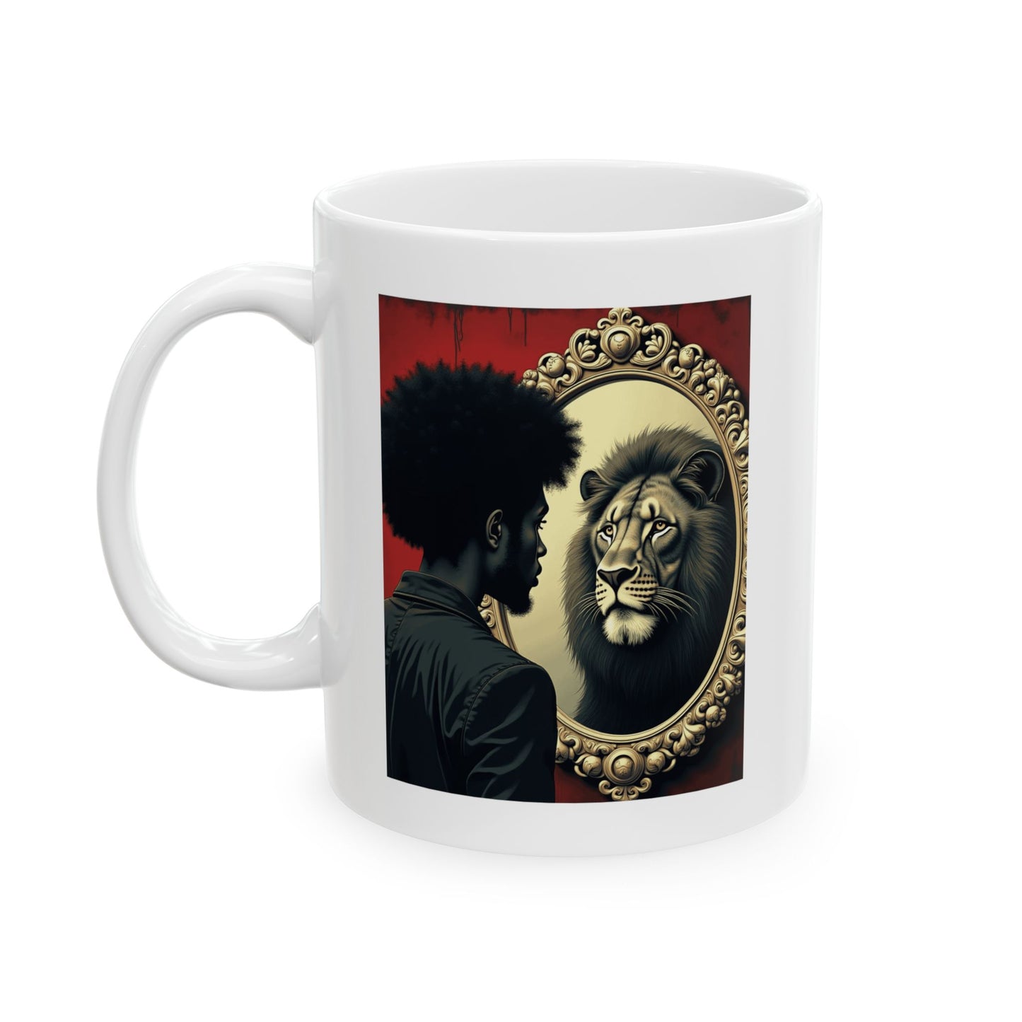 Lion Dentity Ceramic Mug, (11oz)