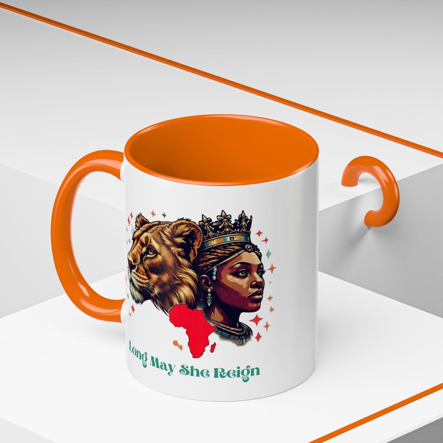 Long May She Reign -  Accent Coffee Mug (11oz)