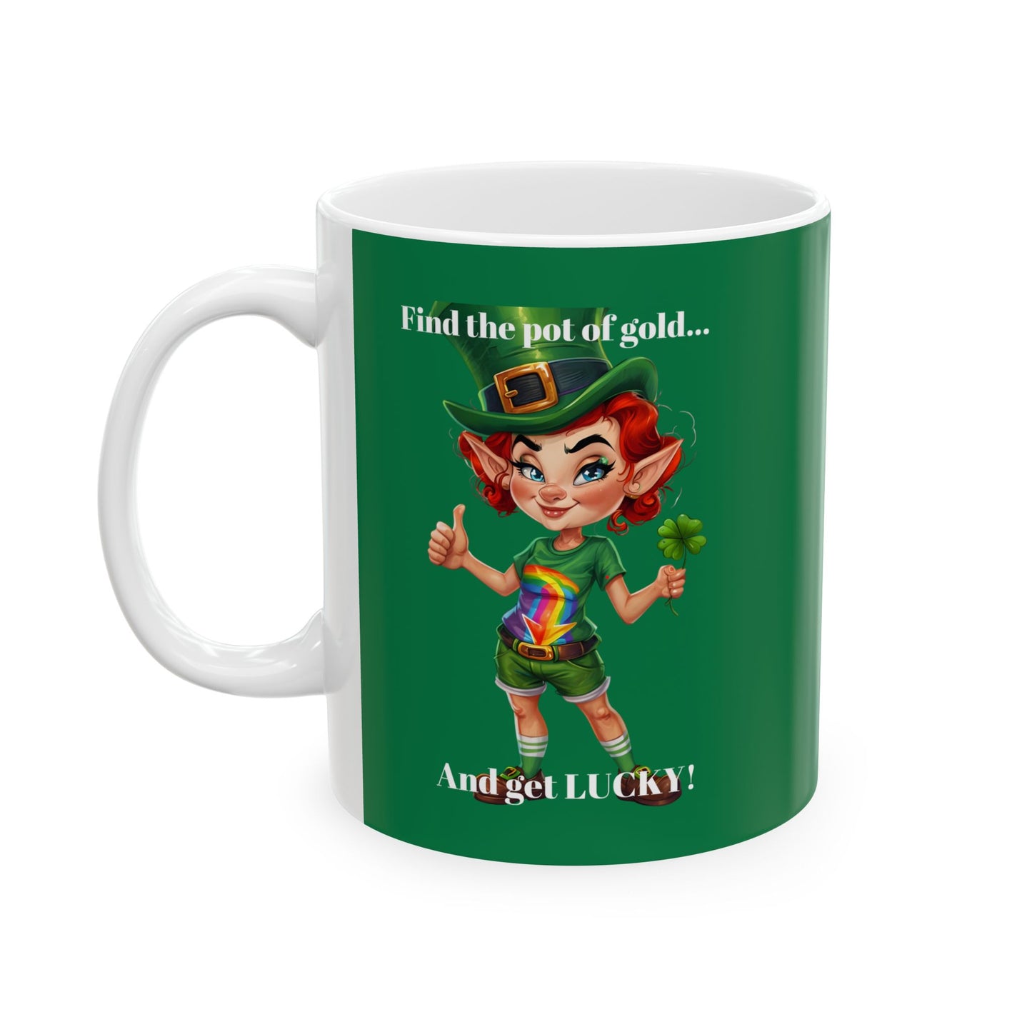 Get Lucky F Ceramic Mug