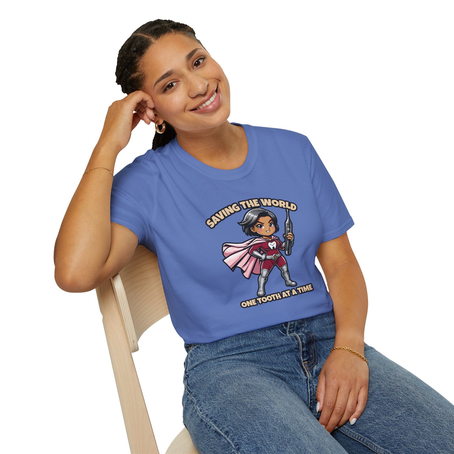 Super Smiles Defender - AW  Unisex Softstyle T-Shirt