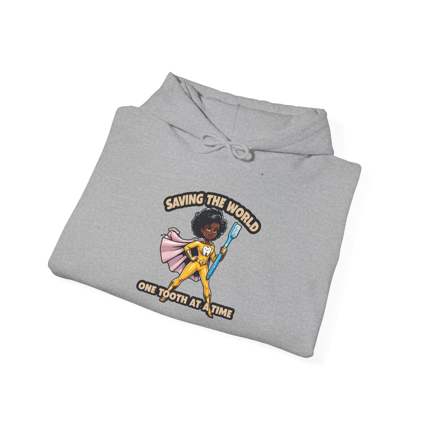 Super Smiles Defender - BW Unisex Heavy Blend™ Hooded Sweatshirt