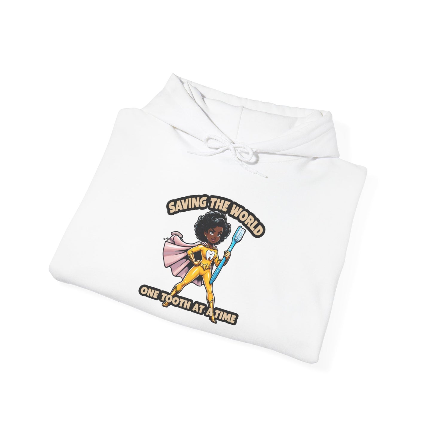 Super Smiles Defender - BW Unisex Heavy Blend™ Hooded Sweatshirt