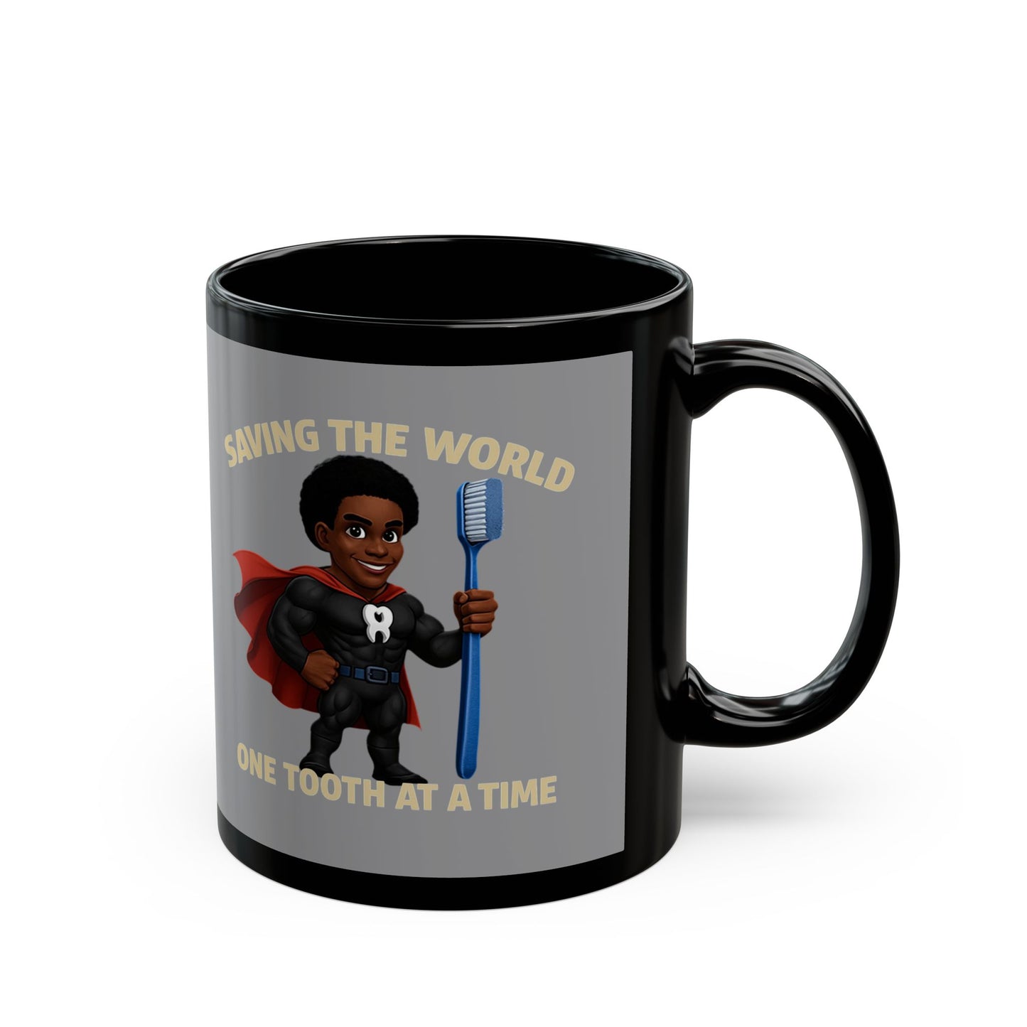 Super Smiles Defender - BM Black Mug (11oz)