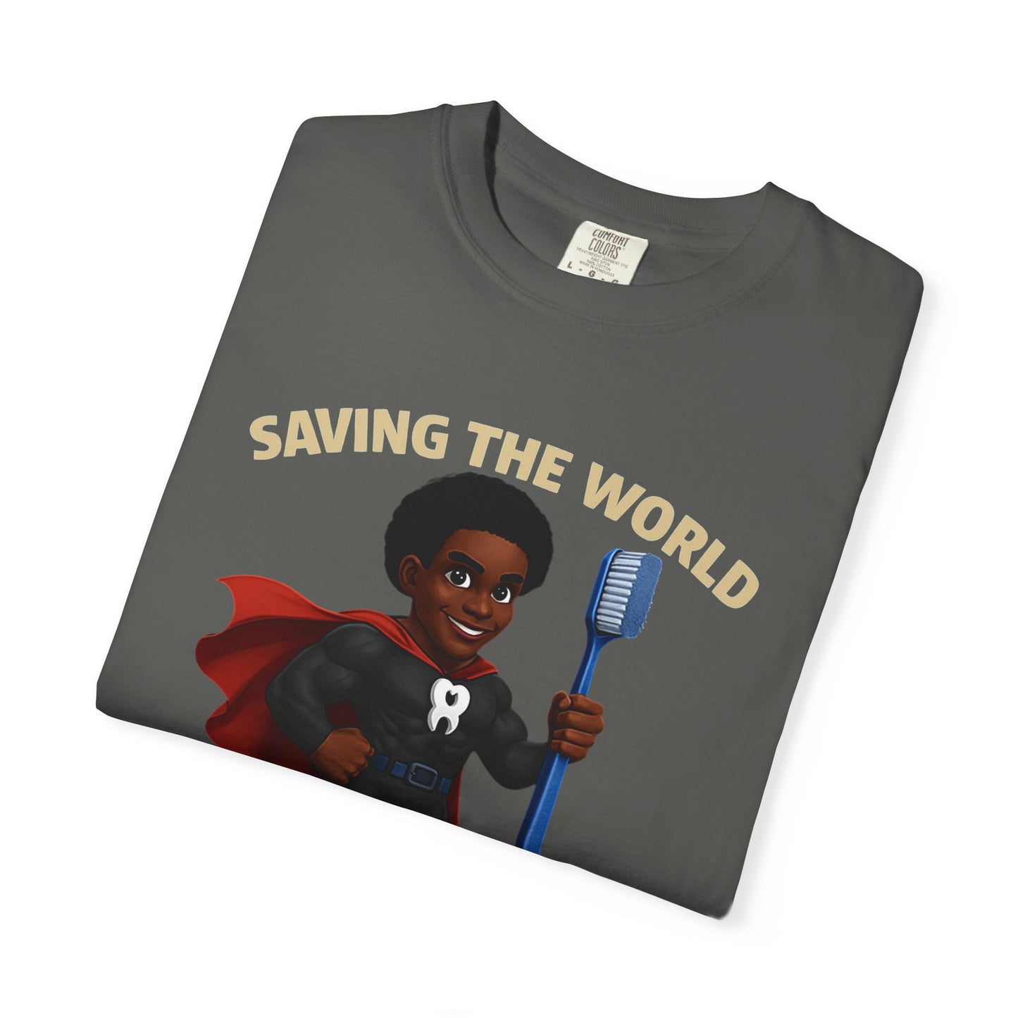 Super Smiles Defender - BM  Unisex Garment-Dyed T-shirt