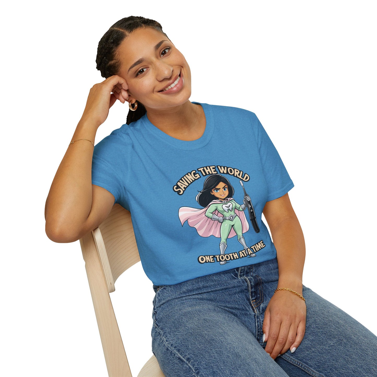 Super Smiles Defender - IW  Unisex Softstyle T-Shirt