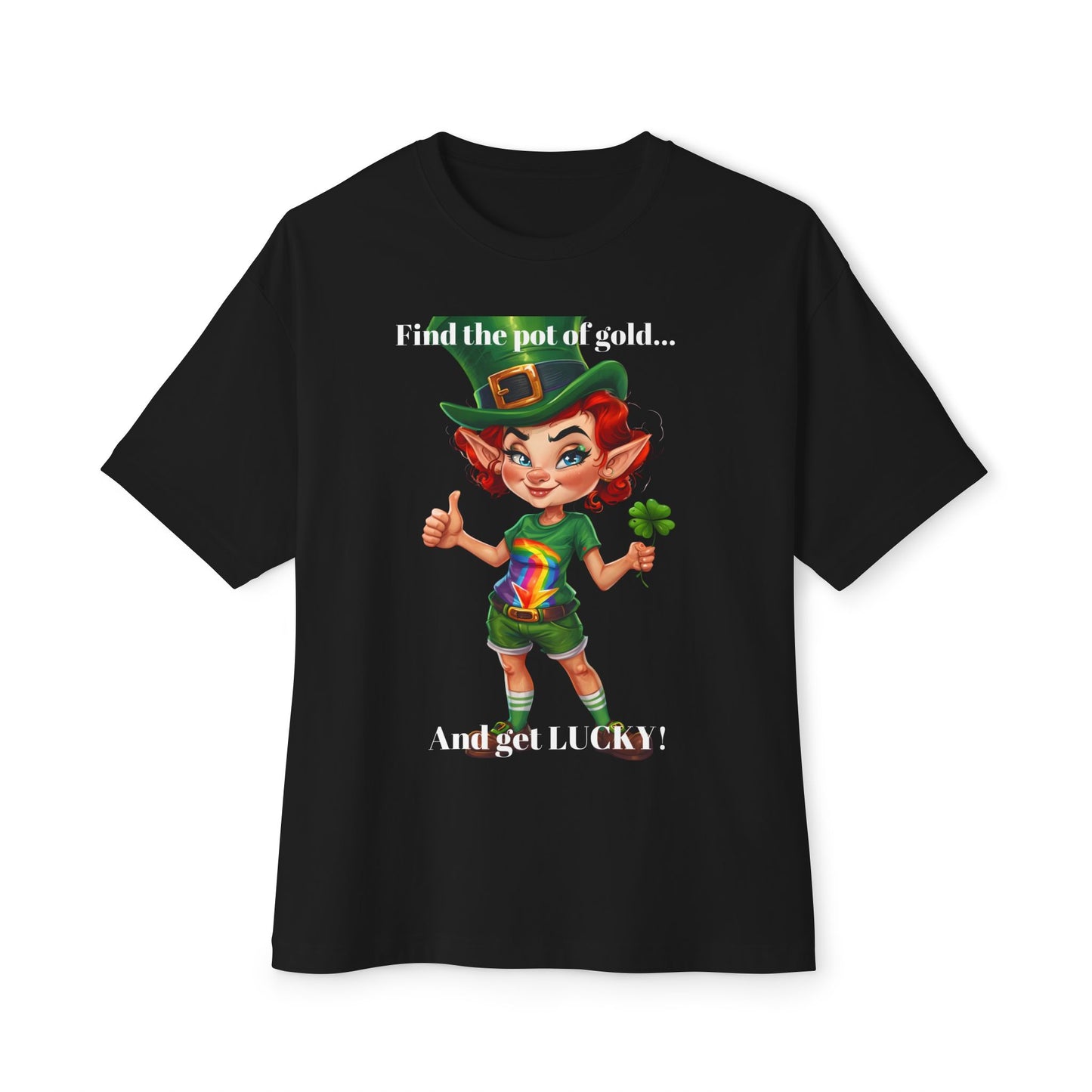 Get Lucky F Unisex Tee - Oversized Boxy Fit