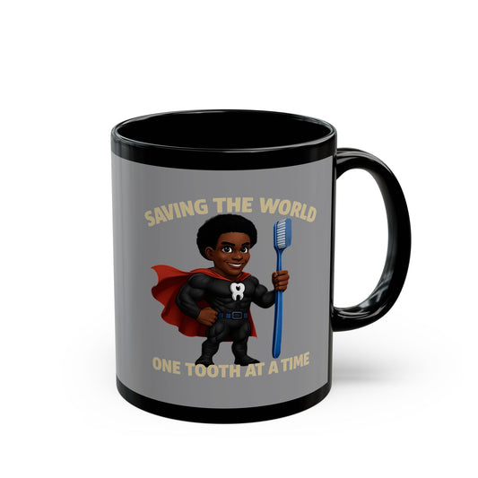 Super Smiles Defender - BM Black Mug (11oz)