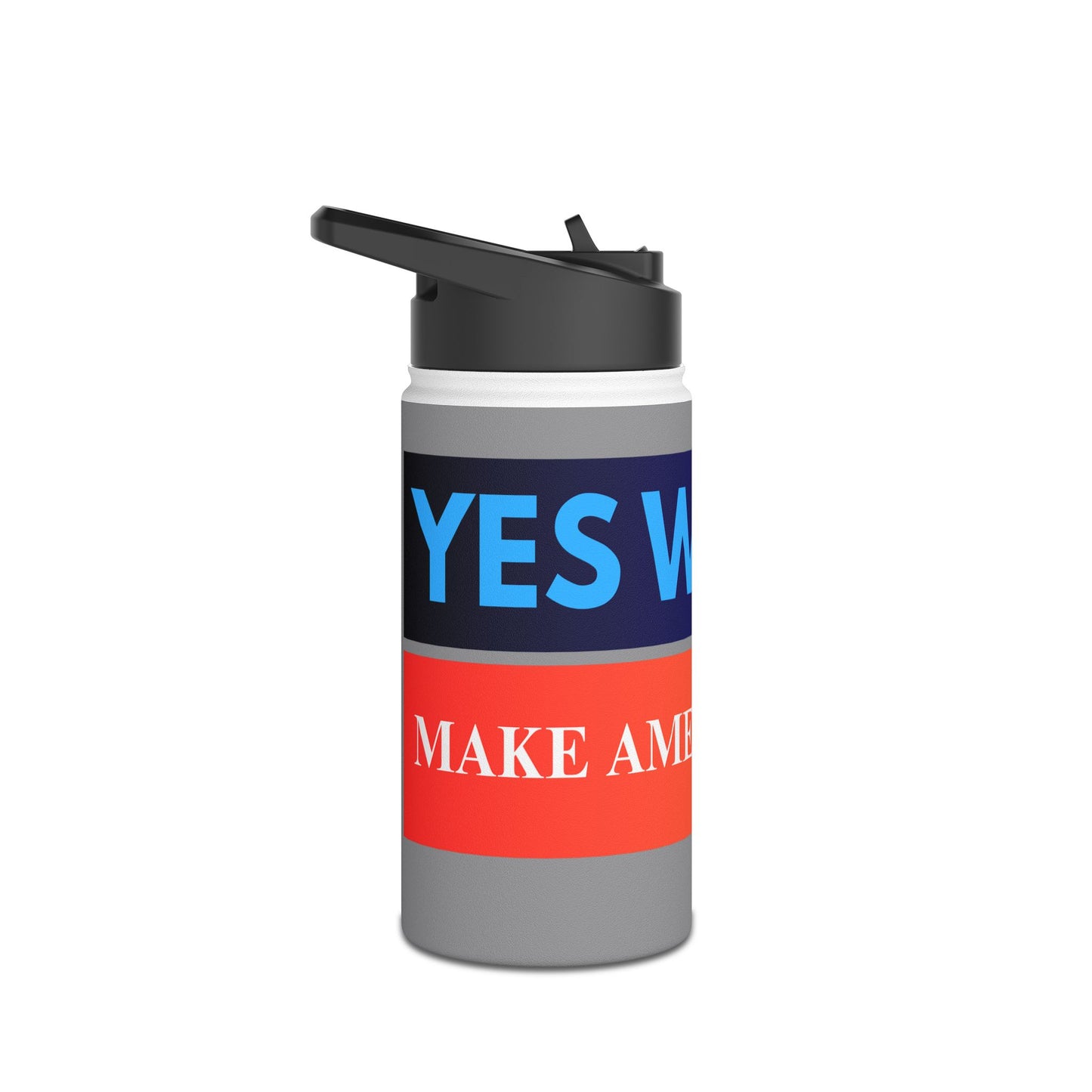 Yes We Can Make America Great Stainless Steel Water Bottle, Standard Lid