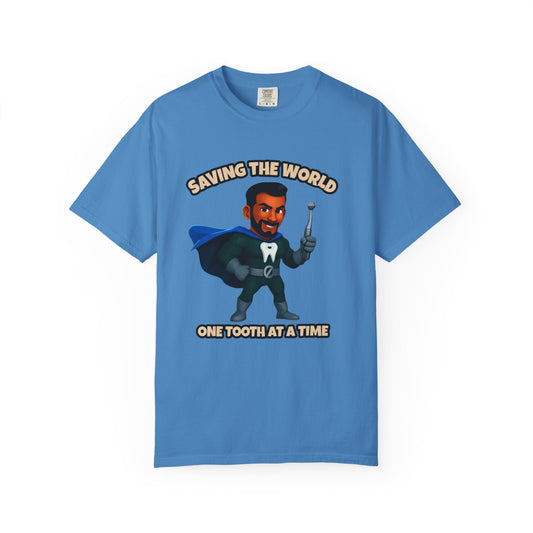 Super Smiles Defender - IM Unisex Garment-Dyed T-shirt