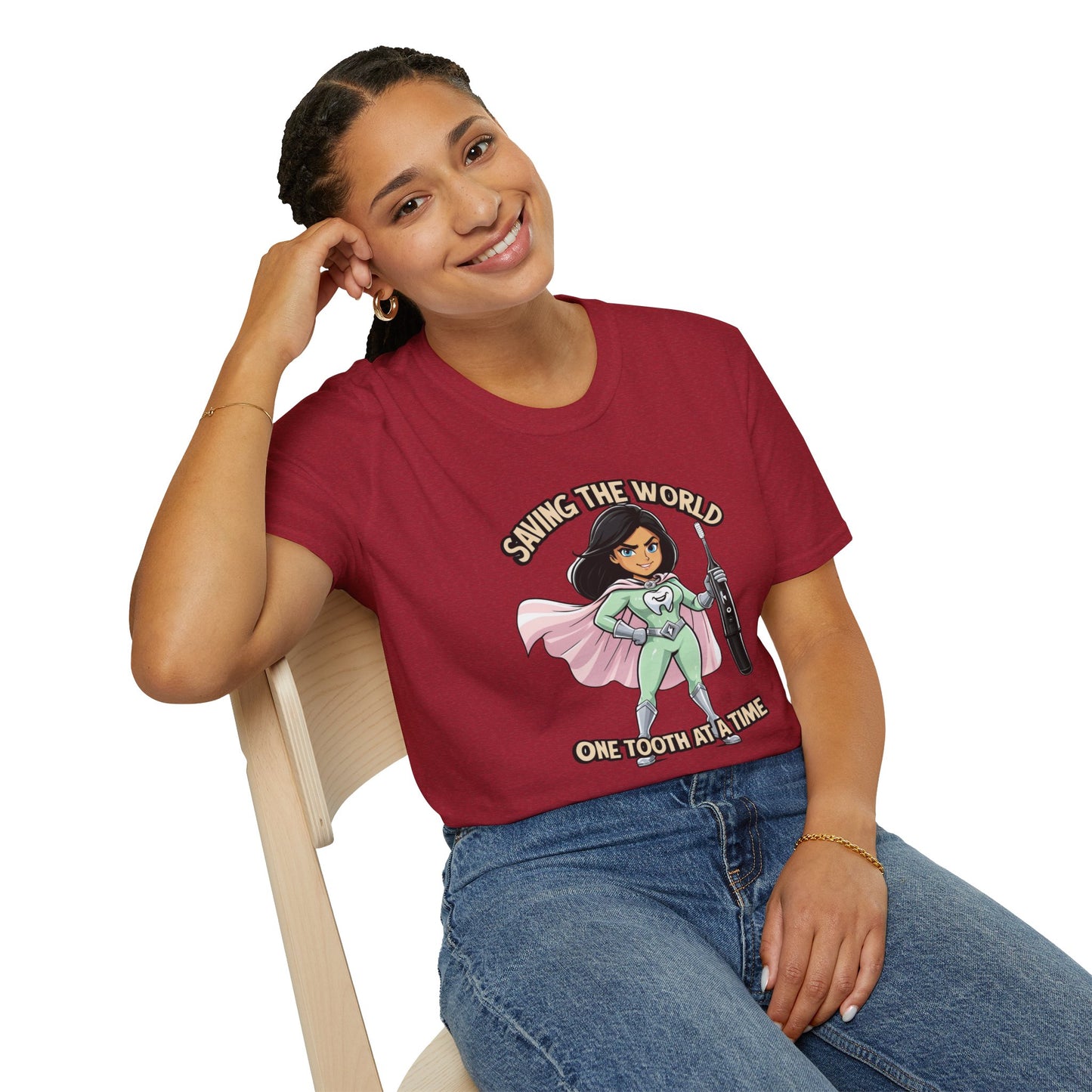 Super Smiles Defender - IW  Unisex Softstyle T-Shirt