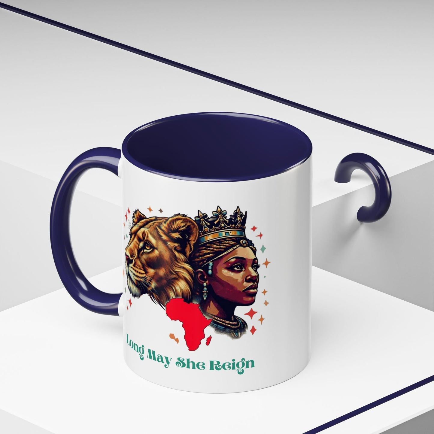 Long May She Reign -  Accent Coffee Mug (11oz)