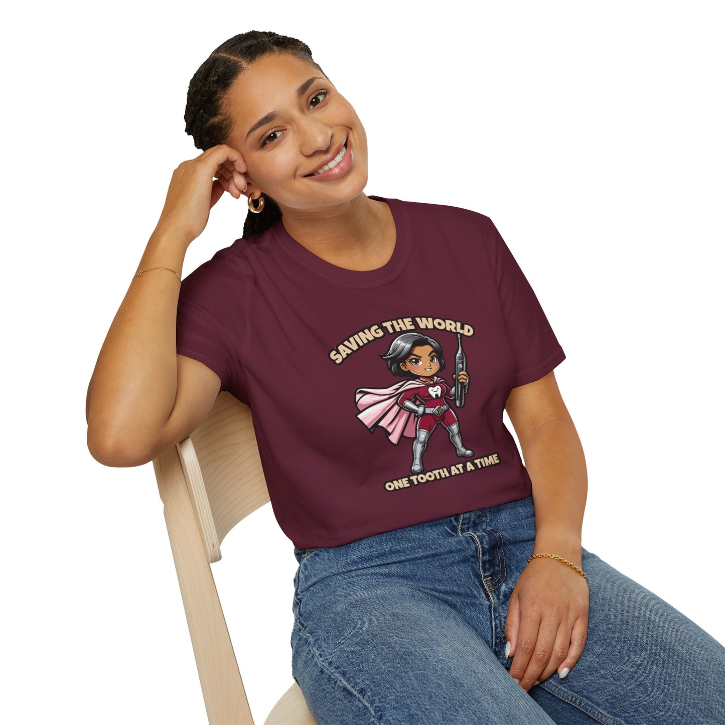 Super Smiles Defender - AW  Unisex Softstyle T-Shirt