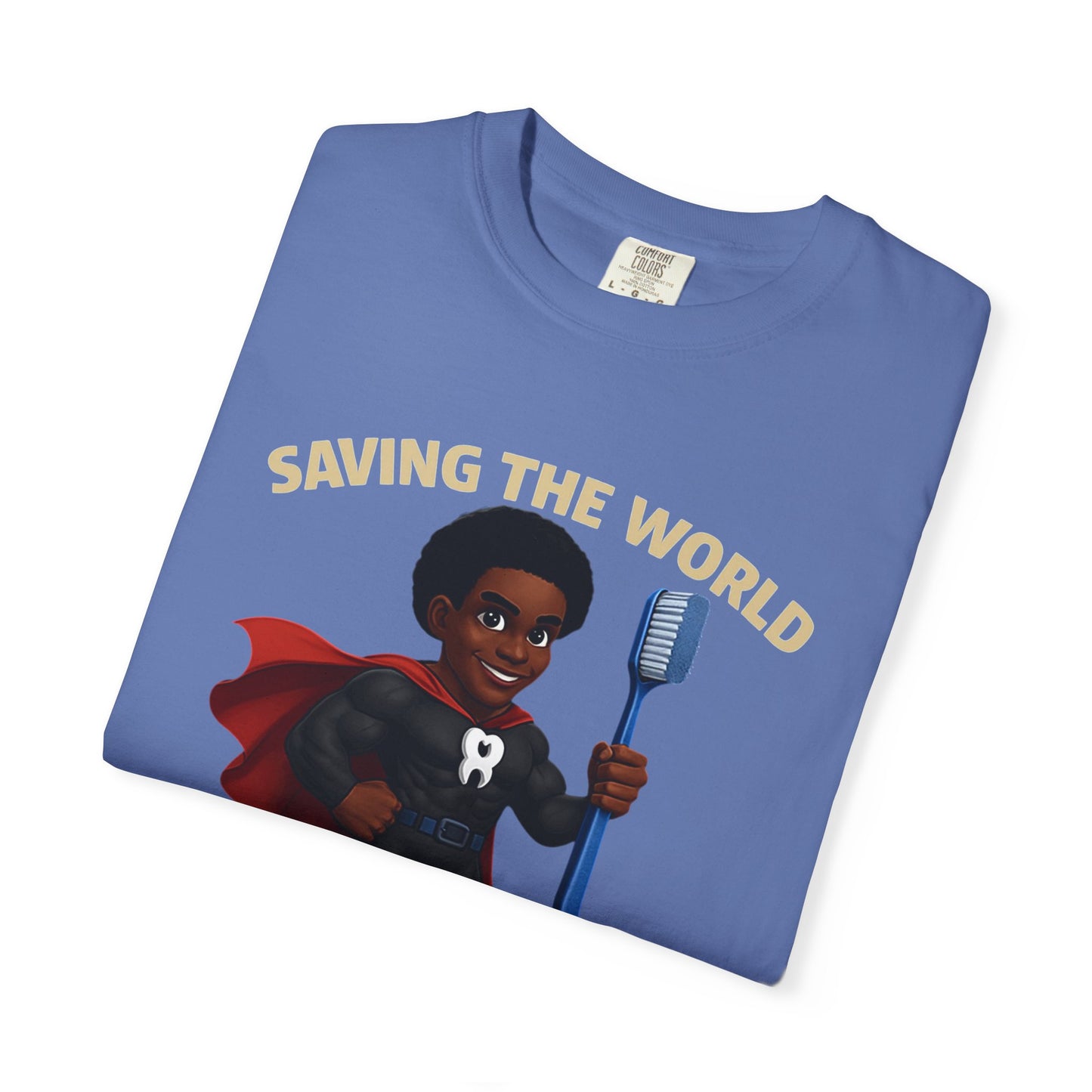Super Smiles Defender - BM  Unisex Garment-Dyed T-shirt