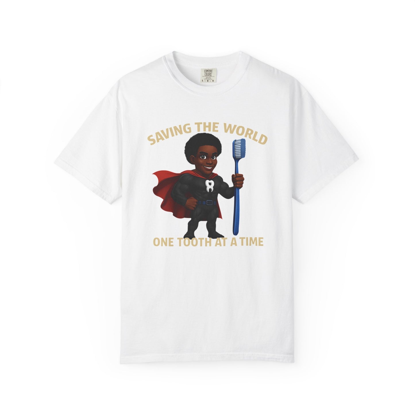 Super Smiles Defender - BM  Unisex Garment-Dyed T-shirt