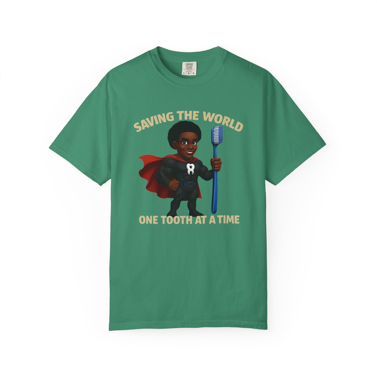 Super Smiles Defender - BM  Unisex Garment-Dyed T-shirt