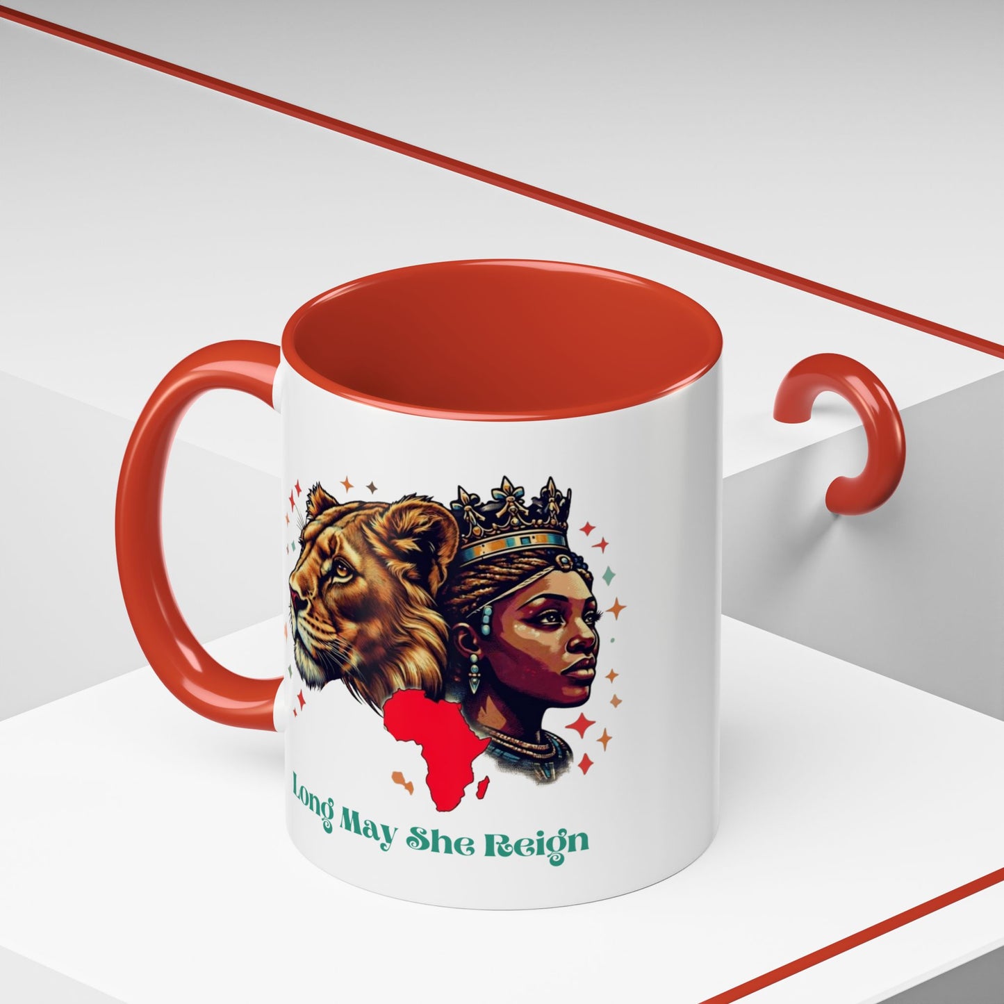 Long May She Reign -  Accent Coffee Mug (11oz)