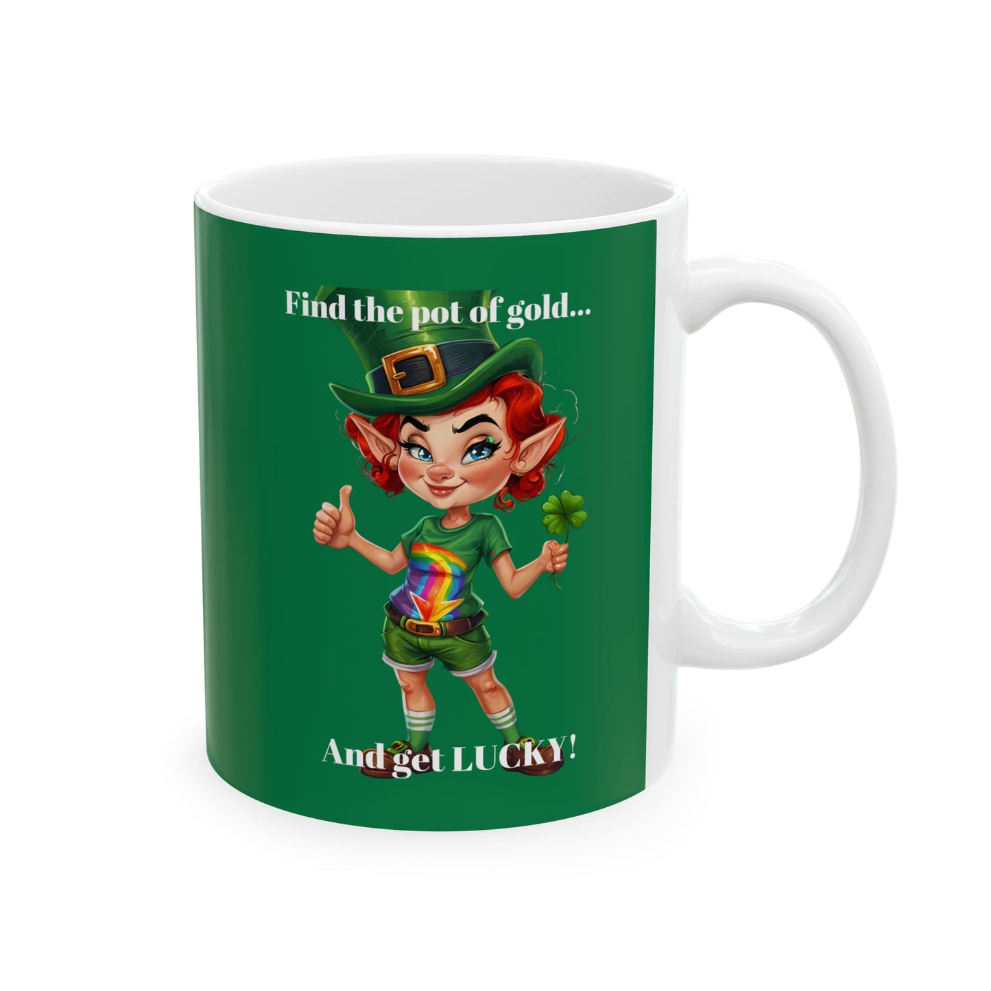 Get Lucky F Ceramic Mug