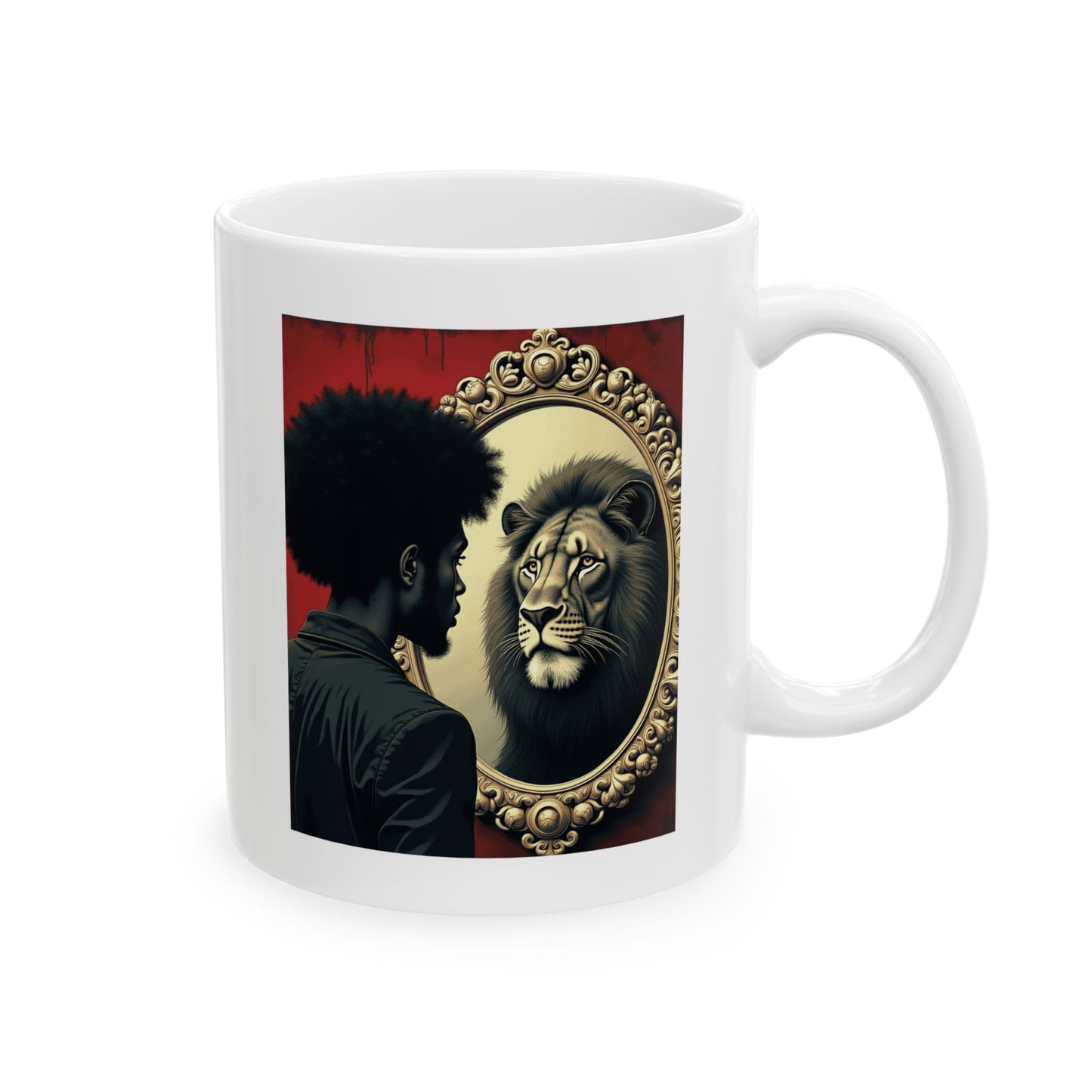 Lion Dentity Ceramic Mug, (11oz)