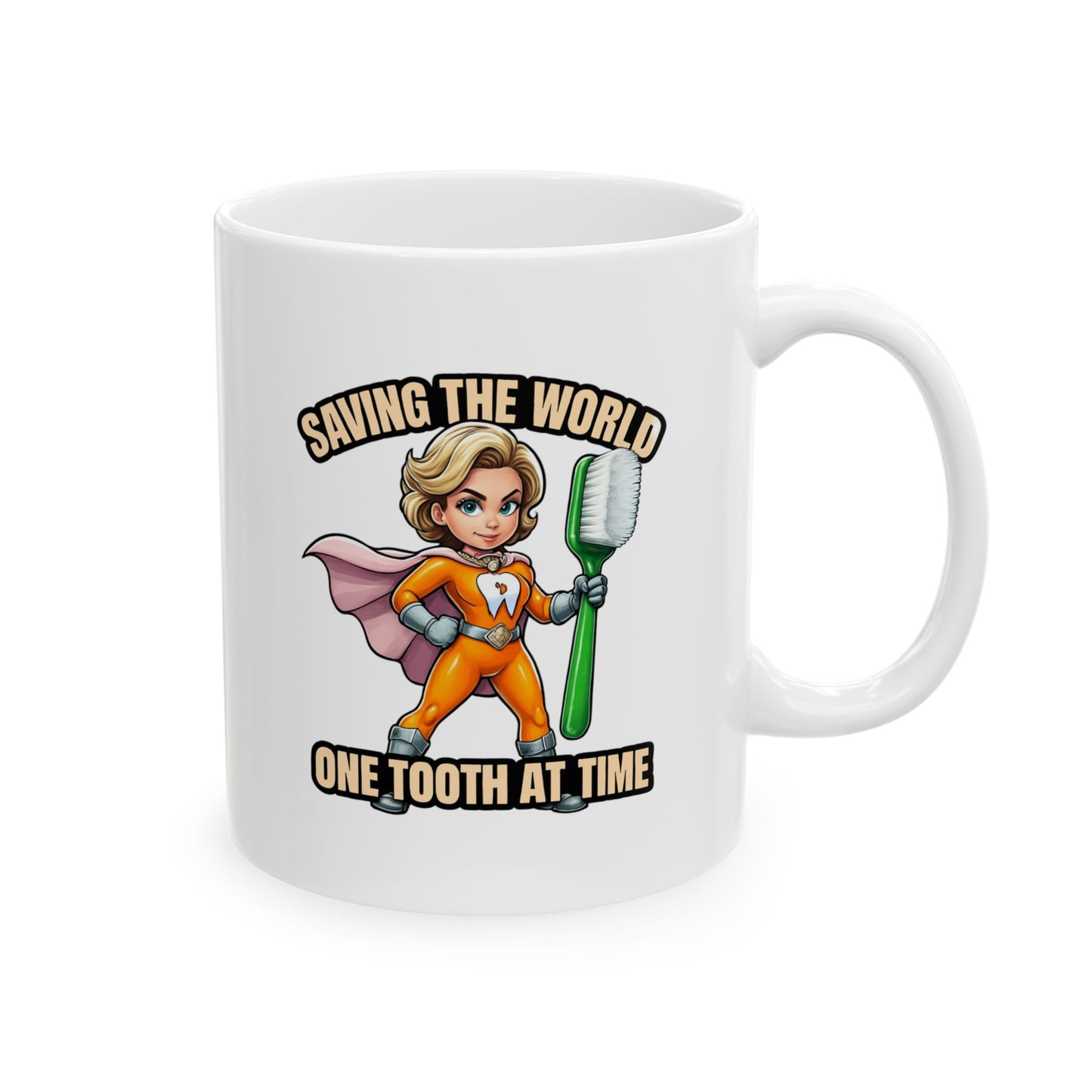 Super Smiles Defender - WW Ceramic Mug, (11oz)
