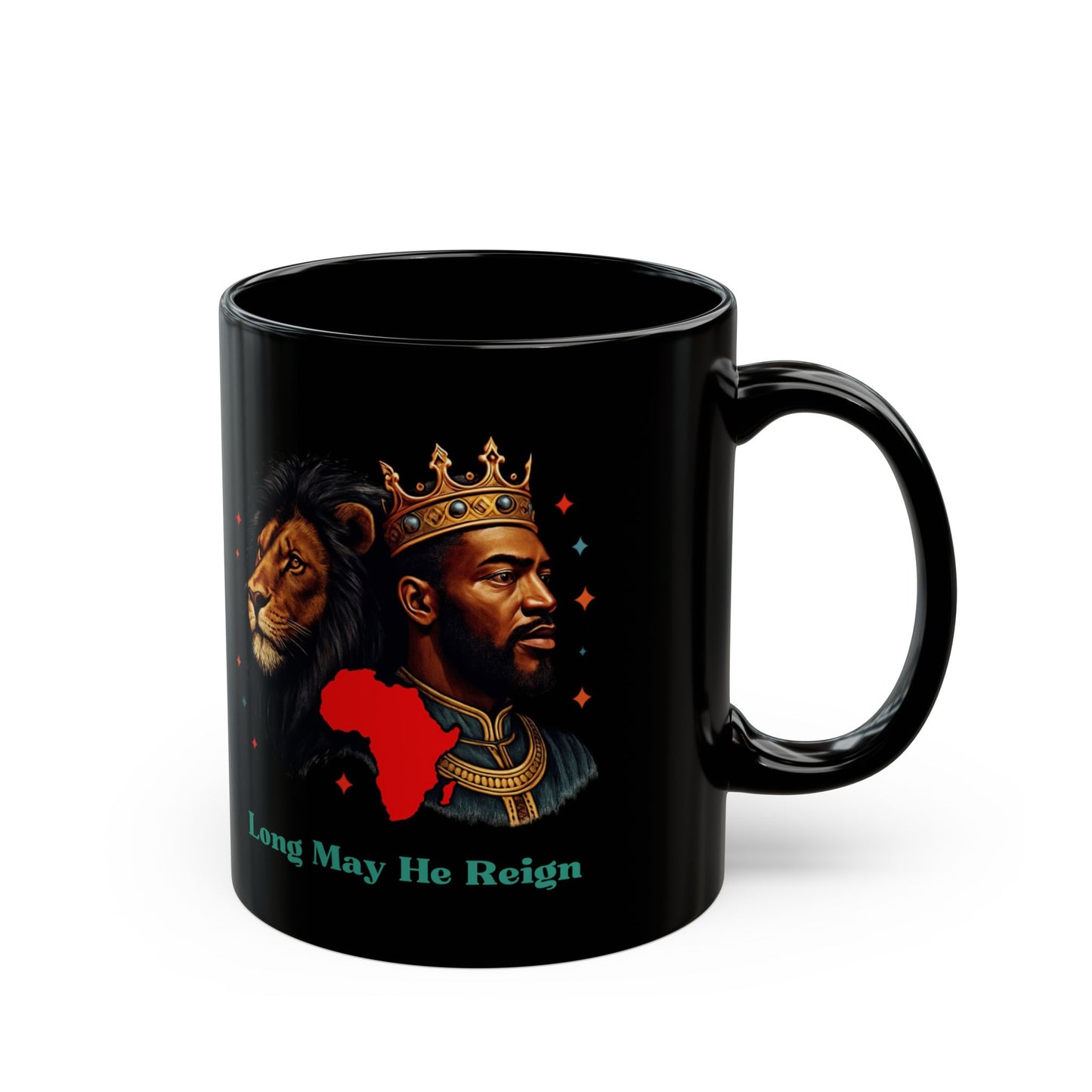 Long May He Reign - Black Mug (11oz)