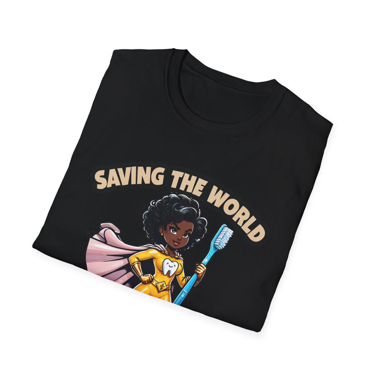 Super Smiles Defender - BW T-Shirt - Unisex Softstyle Tee
