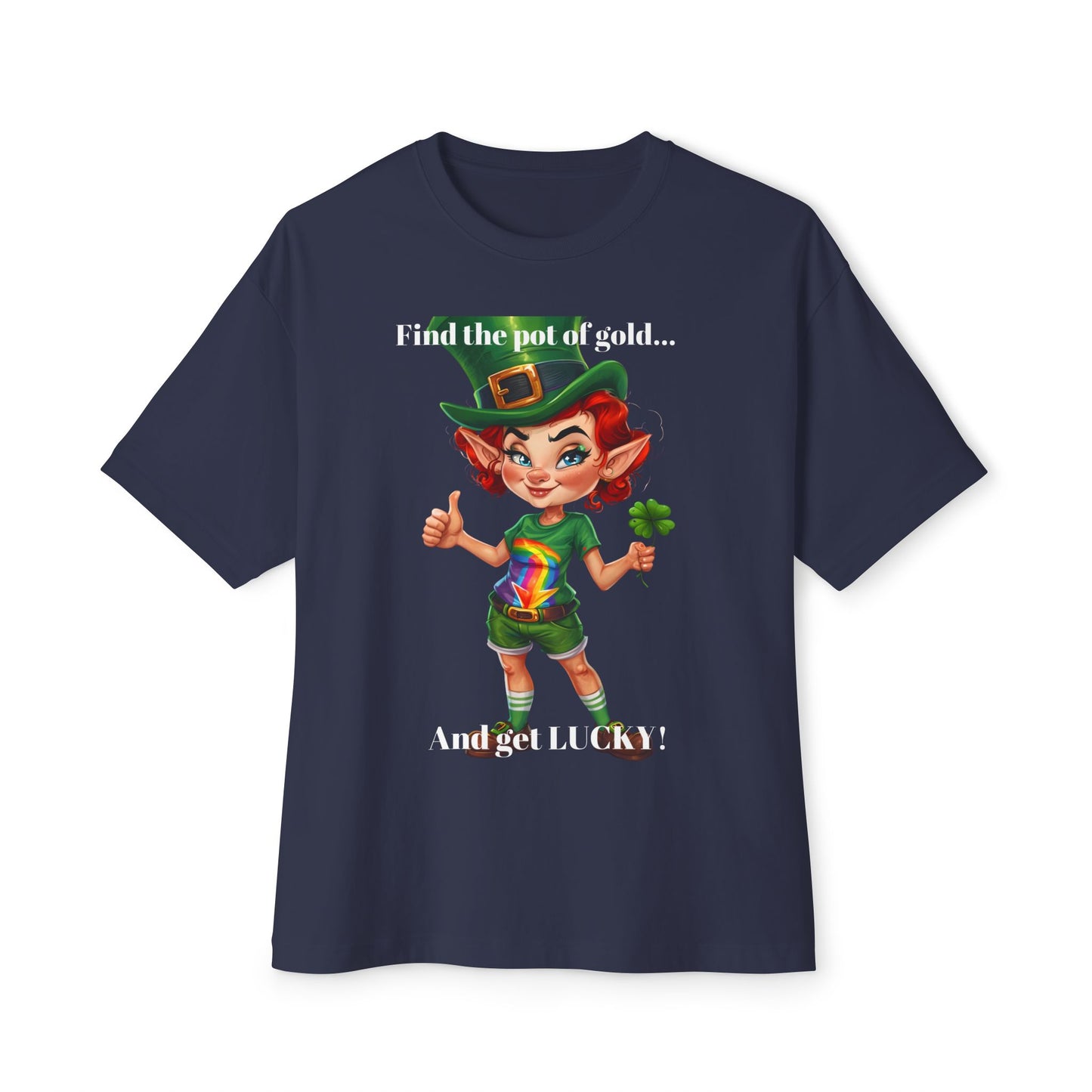 Get Lucky F Unisex Tee - Oversized Boxy Fit