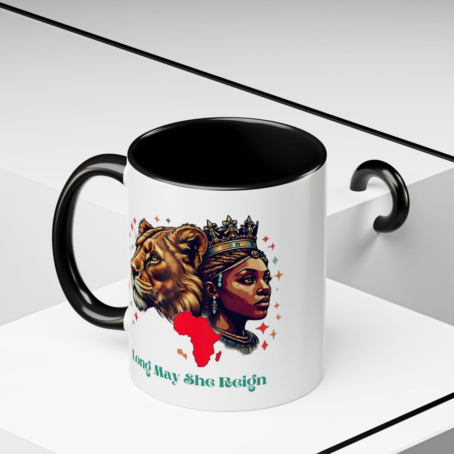 Long May She Reign -  Accent Coffee Mug (11oz)