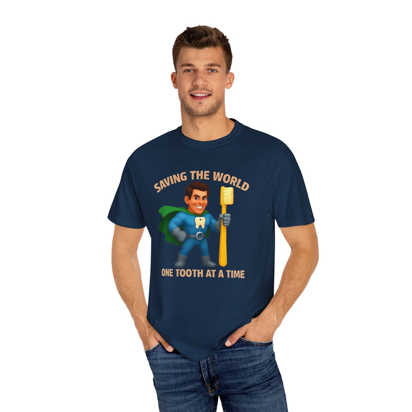 Super Smiles Defender - WM Unisex Garment-Dyed T-shirt