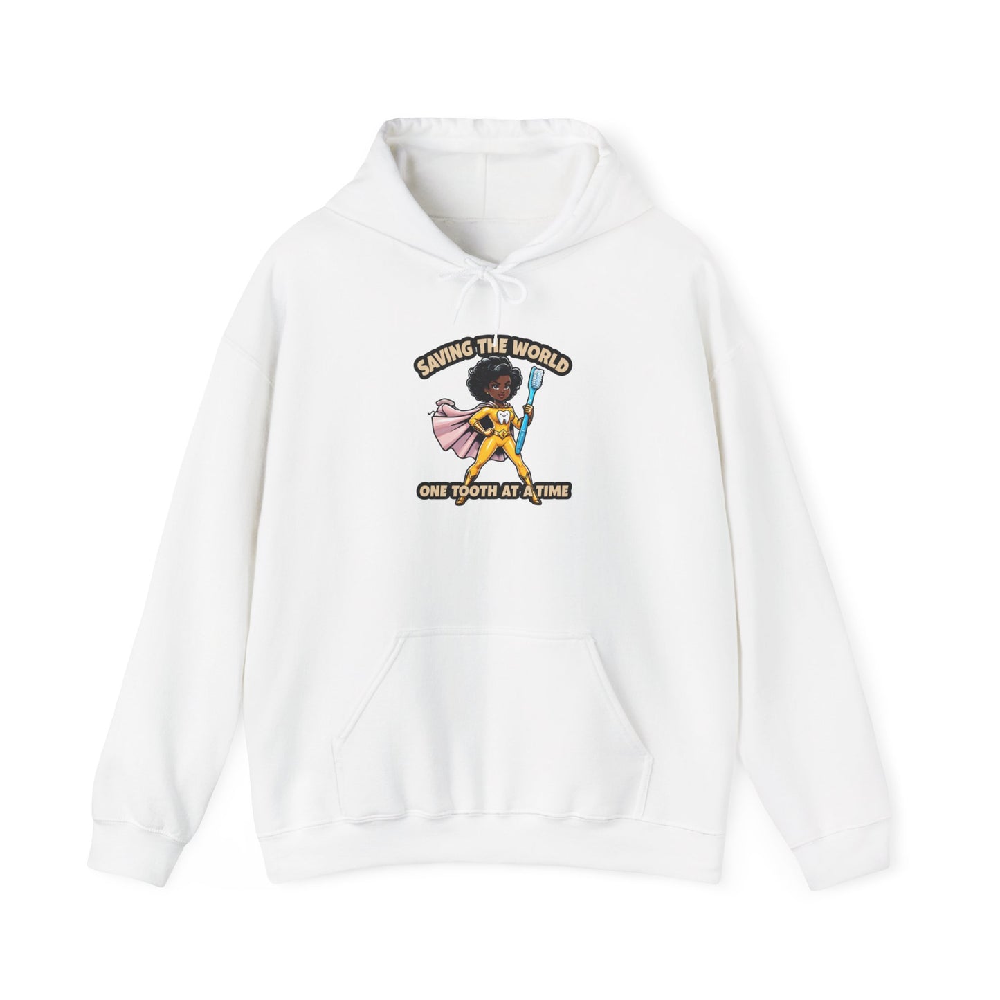 Super Smiles Defender - BW Unisex Heavy Blend™ Hooded Sweatshirt