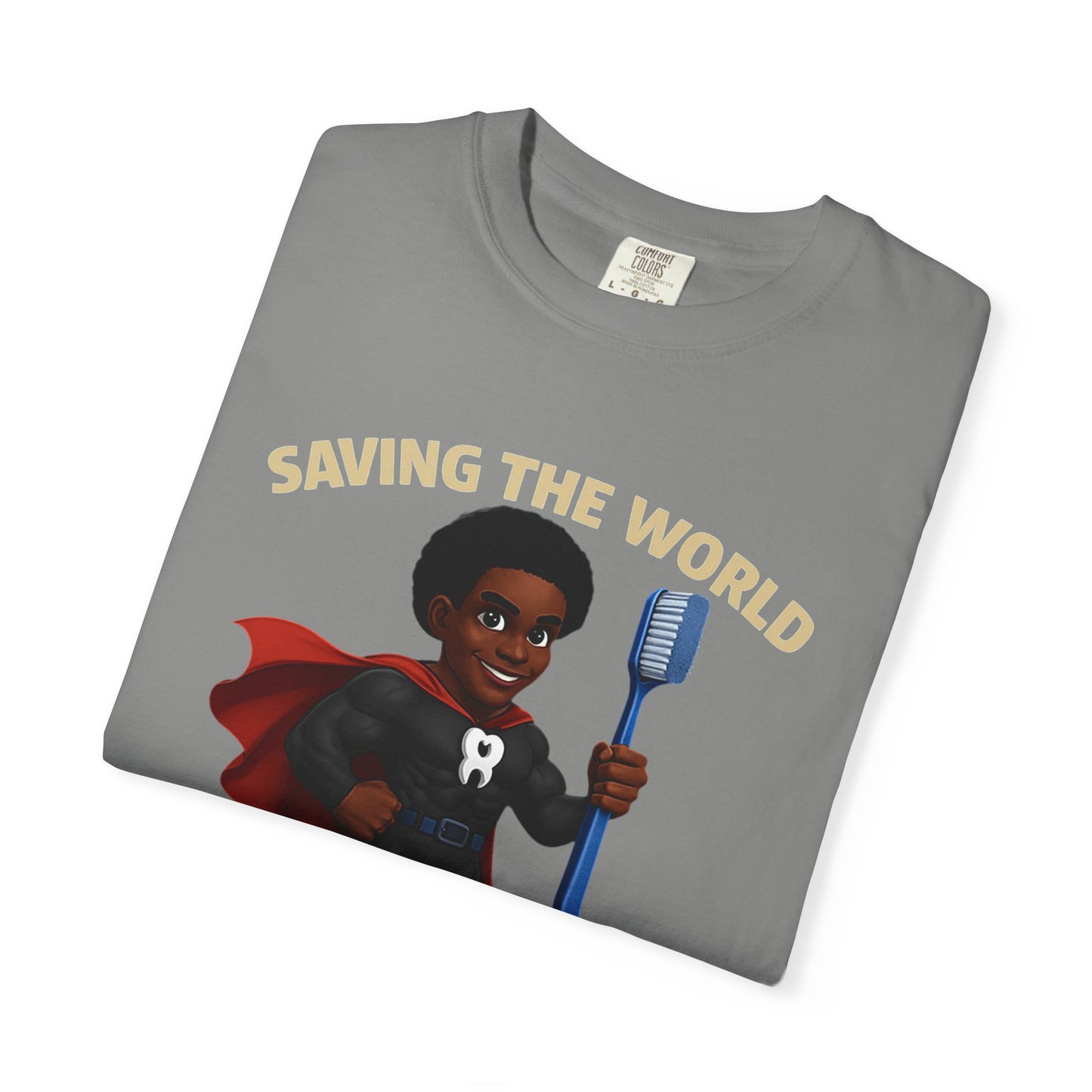 Super Smiles Defender - BM  Unisex Garment-Dyed T-shirt