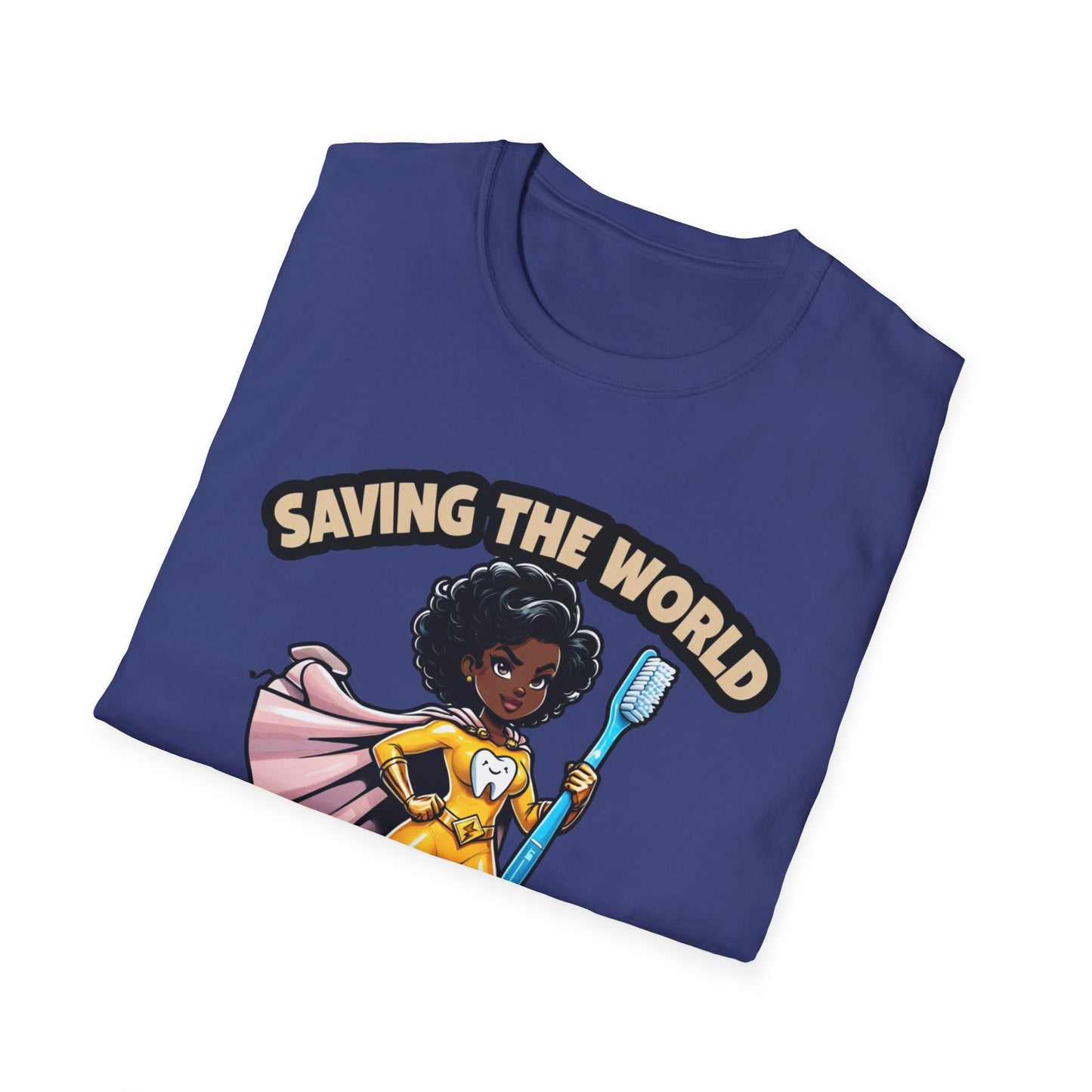 Super Smiles Defender - BW T-Shirt - Unisex Softstyle Tee