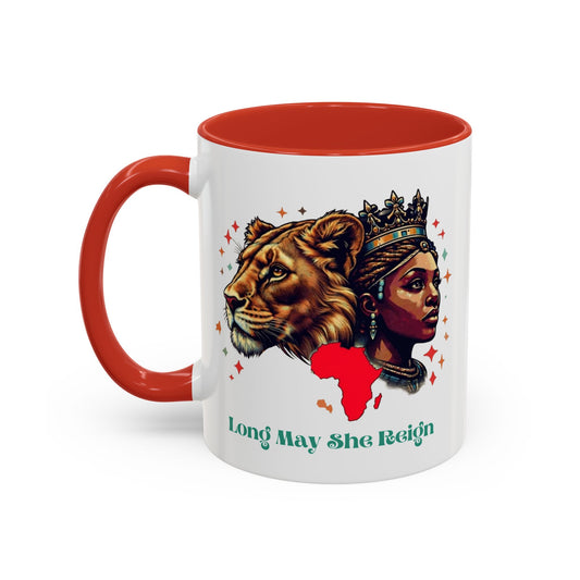Long May She Reign -  Accent Coffee Mug (11oz)