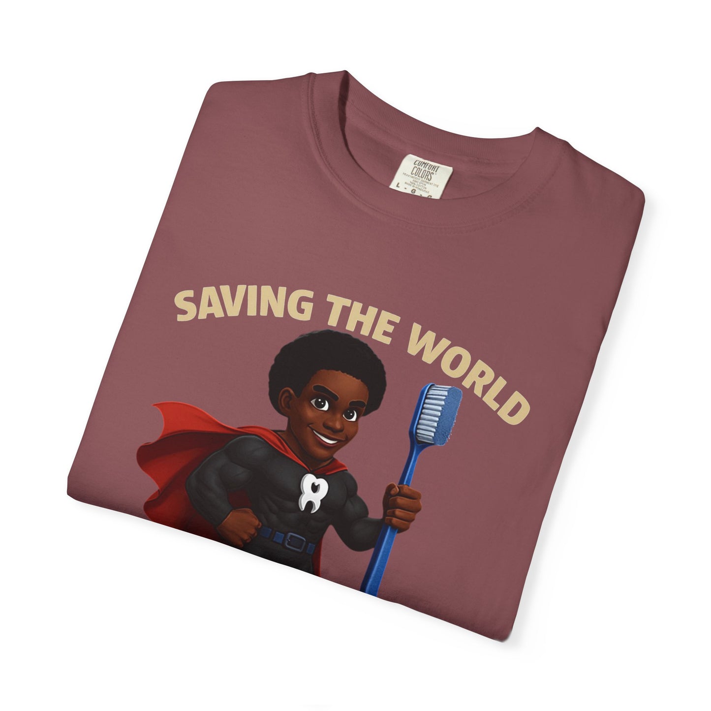 Super Smiles Defender - BM  Unisex Garment-Dyed T-shirt