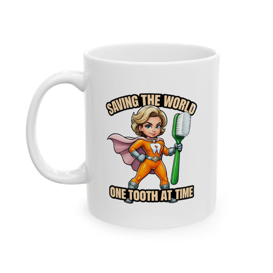 Super Smiles Defender - WW Ceramic Mug, (11oz)