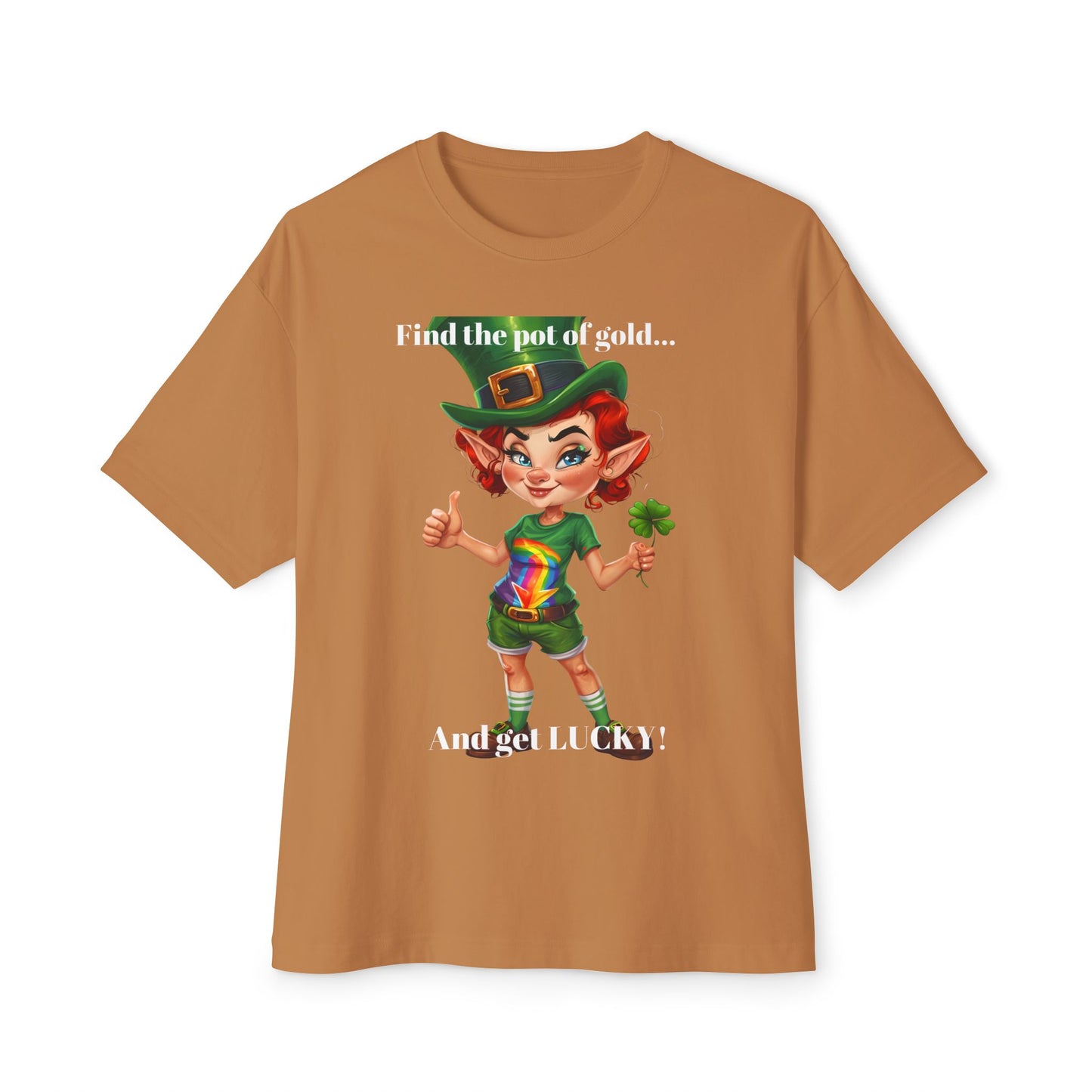 Get Lucky F Unisex Tee - Oversized Boxy Fit