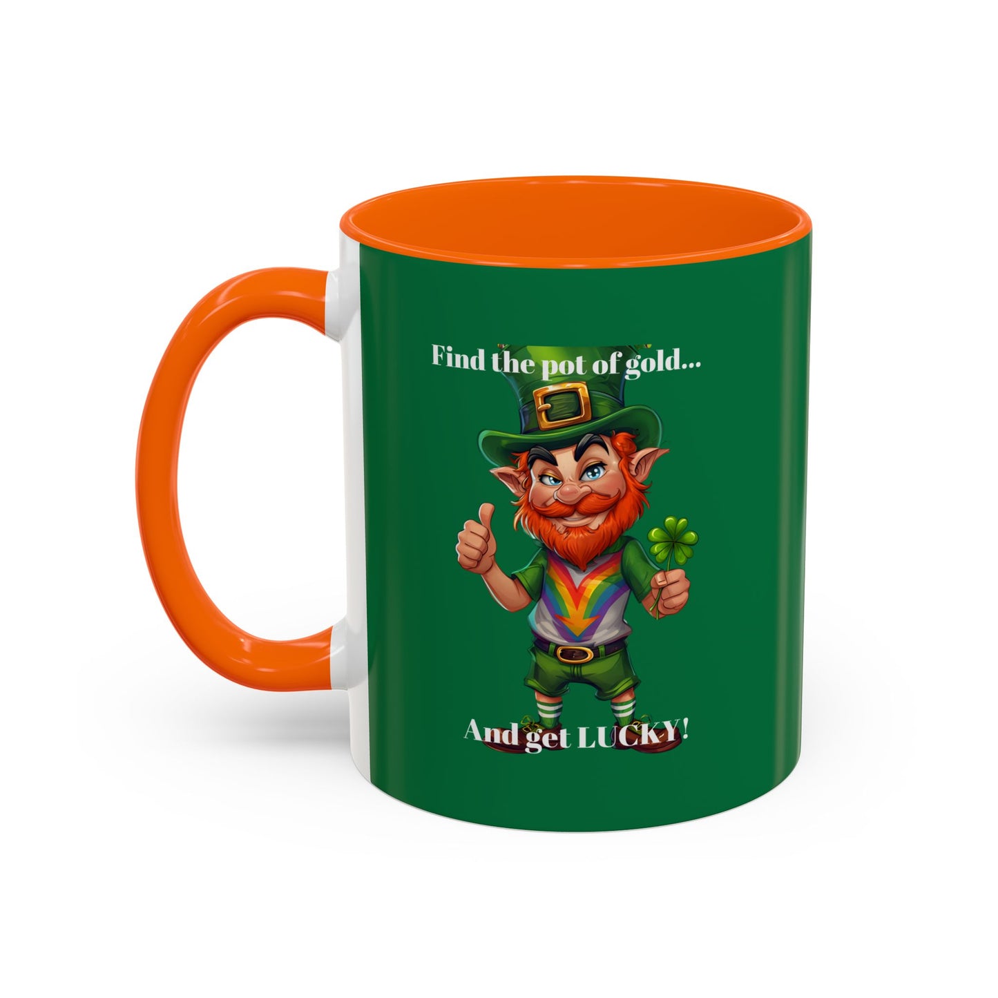 Accent Mug - Get Lucky M Design - 11oz