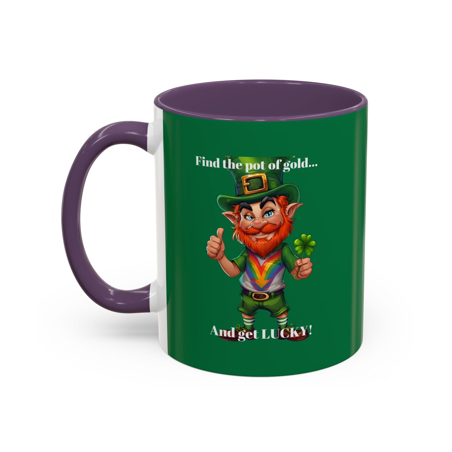 Accent Mug - Get Lucky M Design - 11oz