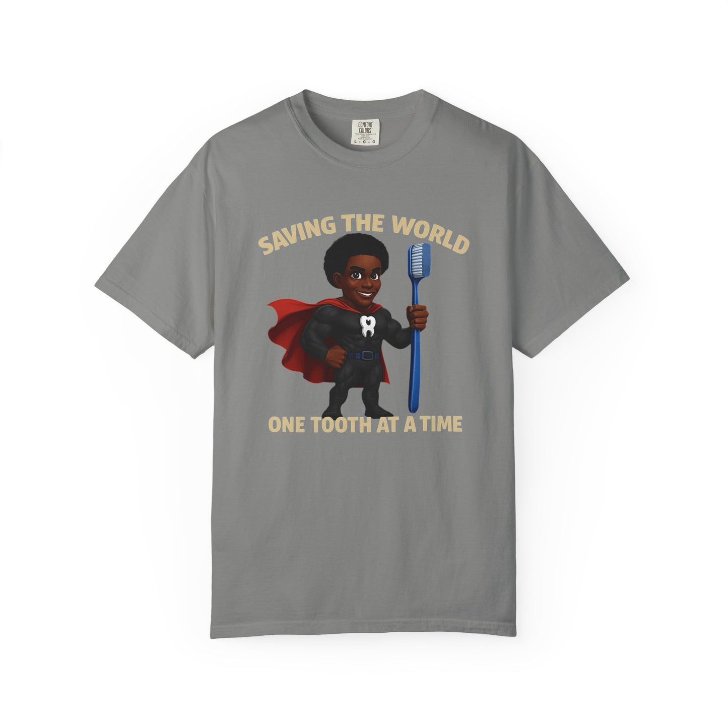 Super Smiles Defender - BM  Unisex Garment-Dyed T-shirt